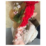 Raggedy Ann Doll, Gardener, Approx 14"