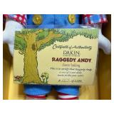 Raggedy Andy Goes Sailing Doll, New in Box w/ Certificate of Authenticity