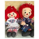 Raggedy Ann and Andy Dolls (2), New w/ Tags