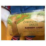 Raggedy Andy & The Wishing Stick Doll w/ Box and Certificate of Authenticity