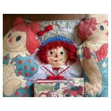 Raggedy Ann and Andy Pillow Dolls, Pillow Sham and Photo Album