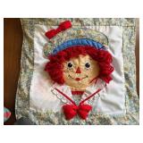 Raggedy Ann and Andy Pillow Dolls, Pillow Sham and Photo Album