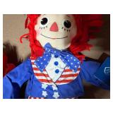 Patriotic Raggedy Ann and Andy Dolls