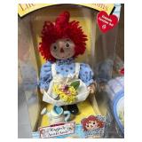 Raggedy Ann Porcelain Doll and Bank, New