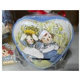 Raggedy Ann Porcelain Doll and Bank, New