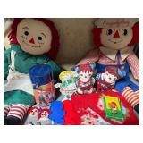 Raggedy Ann and Andy Dolls, Thermos, Earring Holder, Magnets, Pins AND MORE!!!