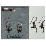 Sterling Earrings - Dolphins