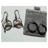 Sterling Earrings - Dolphins and Hoops