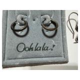 Sterling Earrings - Hoops and Kangaroos