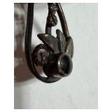 Sterling Earrings - Native American Dream Catcher w/ Turquoise and Flower w/ Stone