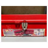 Plastic Tool Box w/ Misc Tools - Hammer, Screwdrivers and More (very clean and most new or like new)