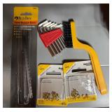 Plastic Tool Box w/ Misc Tools - Hammer, Screwdrivers and More (very clean and most new or like new)