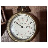 Pocket Watch w/ Leather Holder