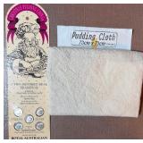 Unique Christmas Pudding Pack ~ Sterling Coins, Recipe and Cloth