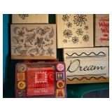 Rose Art Case Filled w/ Rubber Stamps