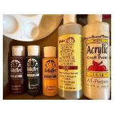 Craft Paints and Brushes
