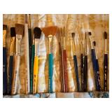 Artists Case of Brushes - Various Brands and Styles