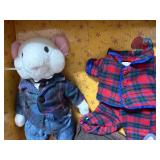 Poseable Stuart Little Travel Set and (2) Miniature Plush Collectibles