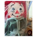 Raggedy Ann and Andy Iron-On Transfers, Rubber Stamps and Doll