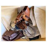 Leather Crafts, Hide, Snaps, D-Rings and More! See Pictures for Variety