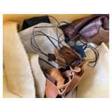 Leather Crafts, Hide, Snaps, D-Rings and More! See Pictures for Variety