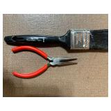 Plastic Tool Box w/ Misc Tools - Hammer, Screwdrivers and More (very clean and most new or like new)