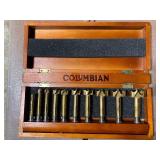 Columbian 10 PC Carbide Bits in Wood Box