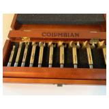 Columbian 10 PC Carbide Bits in Wood Box