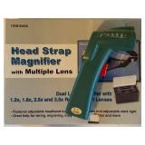 Infrared Thermometer and Head Magnifier w/ Multiple Lenses
