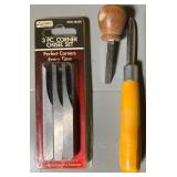 Wood Carving Tools - Corner Chisel Set (new in package) and More
