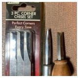 Wood Carving Tools - Corner Chisel Set (new in package) and More