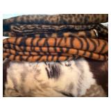 Feline Themed Fleece Fabric