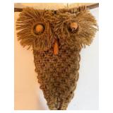 Vintage Macrame Owl