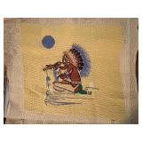 Needlepoint Native American Piece, Project Complete, Unframed