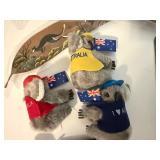 Australian Souvenirs, Koala Bears, Painted Leaves w/ Kangaroos AND MORE