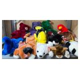 TY Beanie Baby Plush Animals - Elephant, Fish, Turkey, Cats and Bears