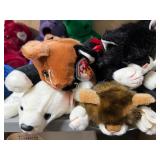 TY Beanie Baby Plush Animals - Elephant, Fish, Turkey, Cats and Bears