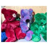 TY Beanie Baby Plush Animals - Elephant, Fish, Turkey, Cats and Bears