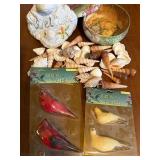 Welcome Frog, Bear Tin, Seashells and Birds