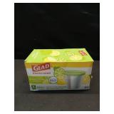 Glad Small Trash Bags 4 Gallon, Febreze Sweet Citron & Lime Garbage Bags, Odor Resistant with Drawstring, 80 Count