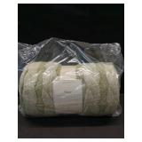 50\"x60\" Twisted Cable Throw Blanket Green and Cream - Threshold designed with Studio McGee - Retail: $30