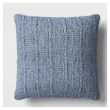 Square Marled Knit Pillow Light Blue - Threshold - Retail: $30