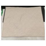 Standard Diamond Stitch Cotton Linen Quilt Sham Khaki - Threshold: OEKO-TEX Certified, Woven Texture, No Flange Design - Retail: $30