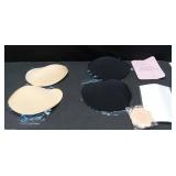 EIDOS Strapless Backless Sticky Push Up Bra - Invisible Adhesive Bra for Women with Nipple Covers 2025 (US, Cup Band, E, Beige+Black)