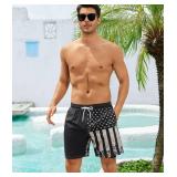 YGDSX Mens Swim Trunks with Compression Liner 7 Inch Swim Trunks Quick Dry Surfing Beach Shorts Hawaii Sports Shorts XL