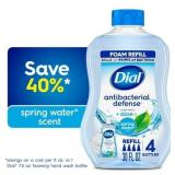 Dial Antibacterial Defense Spring Water Foaming Hand Soap Refill  30 fl oz