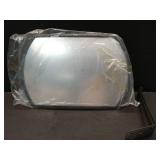 Geetery 2 Pcs 18\" x 12\" Garage Convex Security Mirror Outdoor Indoor Round Rectangular Acrylic Traffic Corner Mirror Blindspot for Wall Parking with Protective Film for Driveway - Retail: $70