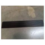 Nuvium 1.2\" Rise Threshold Ramps for Doorways, 35.5\" Wide Natural Rubber Power Wheelchair Ramp is Adjustable and Cuttable for Doorways, Curb, Sweeper, Power Scooters, 2000 Lbs Load Capacity - Retail