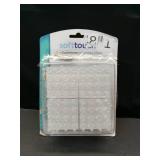 SoftTouch 4  Square Anti-Dent Carpet Protector - Clear (2 Pack) - Retail: $40