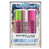 Maybelline Lash Sensational Holiday Mascara Makeup Kit, Includes Mini Sky High, Firework and Great Lash Mascara, 1 Makeup Gift Set
